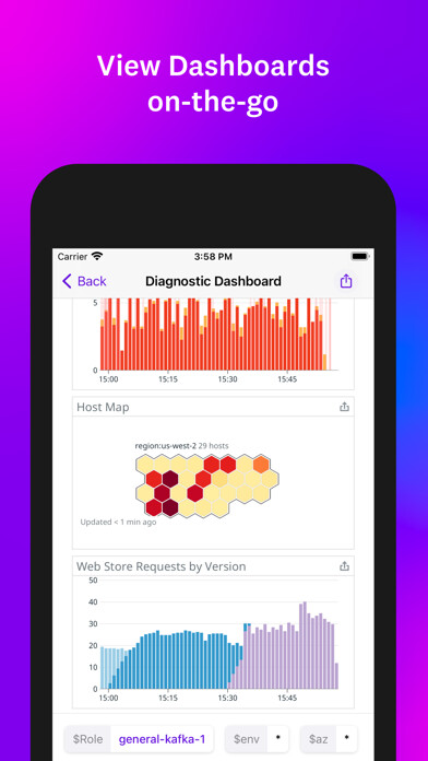 Emulate iPhone app Datadog using MyAndroid