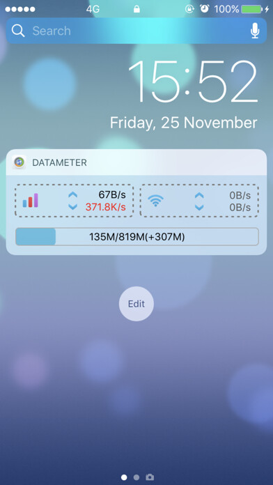 Emulate iPhone app DataMeter - Track Data Widget using MyAndroid Emulate iPhone app DataMeter - Track Data Widget using MyAndroid