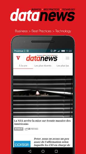Run android online APK DataNews.be FR from MyAndroid or emulate DataNews.be FR using MyAndroid