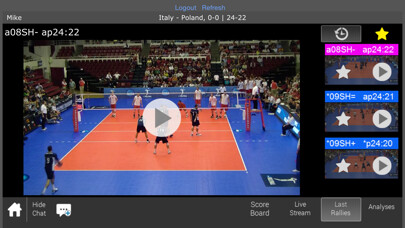 Emulate iPhone app Data Volley 4 Web Client using MyAndroid