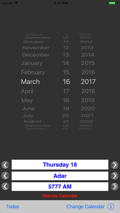 Emulate iPhone app Date Converter Calendars using MyAndroid Emulate iPhone app Date Converter Calendars using MyAndroid