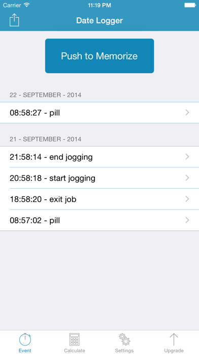 Emulate iPhone app Date Logger using MyAndroid Emulate iPhone app Date Logger using MyAndroid