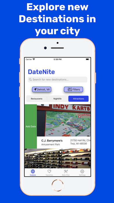 Emulate iPhone app DateNite: Unique Date Planner using MyAndroid Emulate iPhone app DateNite: Unique Date Planner using MyAndroid