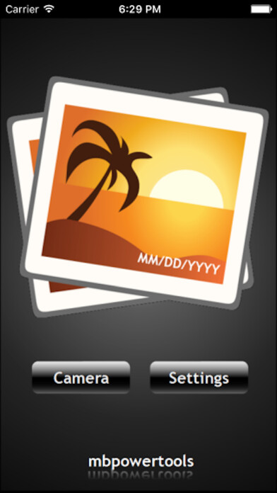 Emulate iPhone app Date Print - Date stamper using MyAndroid