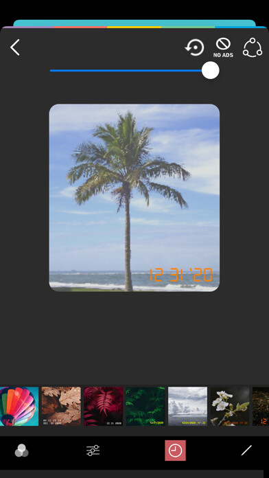 Emulate iPhone app Date Stamps: Disposable Camera using MyAndroid