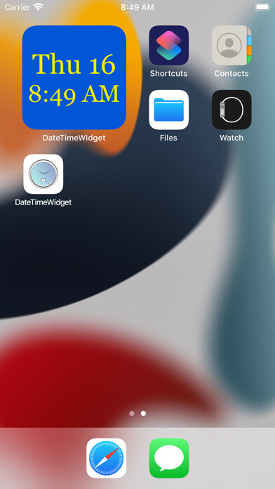 Emulate iPhone app DateTimeWidget using MyAndroid