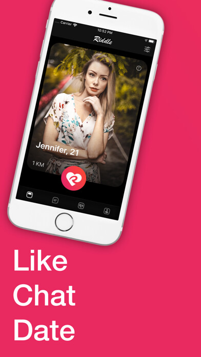 Emulate iPhone app Dating and Chat - Riddle using MyAndroid