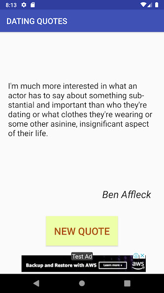 Run android online APK Dating and Relationships Quotes from MyAndroid or emulate Dating and Relationships Quotes using MyAndroid