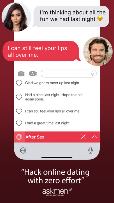 Emulate iPhone app Dating Hacks Keyboard using MyAndroid