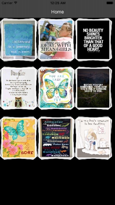 Emulate iPhone app Daughter Quotes using MyAndroid