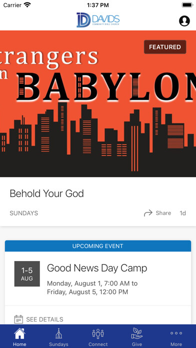 Emulate iPhone app Davids Community Bible Church using MyAndroid Emulate iPhone app Davids Community Bible Church using MyAndroid
