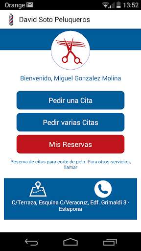 Emulate Android APK David Soto Peluqueros