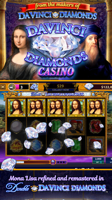 Emulate iPhone app Da Vinci Diamonds Casino using MyAndroid