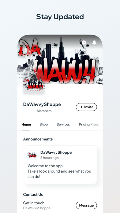 Emulate iPhone app DaWavvyShoppe using MyAndroid