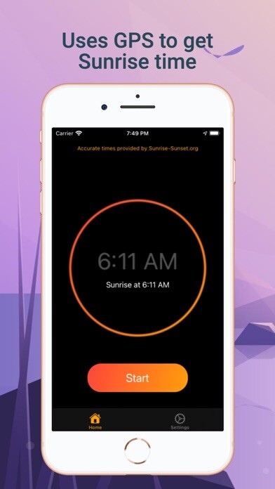 Emulate iPhone app DawnLight - Sunrise Alarm using MyAndroid Emulate iPhone app DawnLight - Sunrise Alarm using MyAndroid