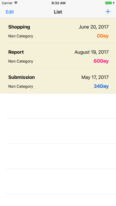 Emulate iPhone app DayCounter365 using MyAndroid