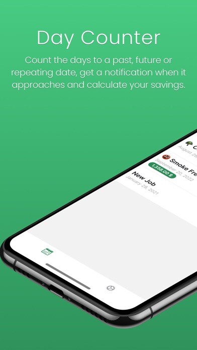 Emulate iPhone app Day Counter Pro using MyAndroid