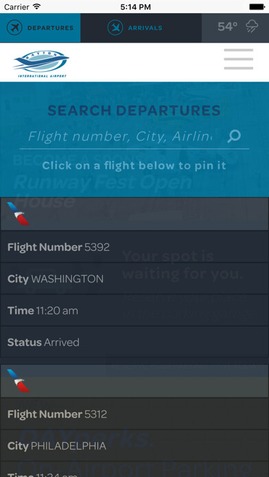 Emulate iPhone app DAY Flights Tracker using MyAndroid Emulate iPhone app DAY Flights Tracker using MyAndroid