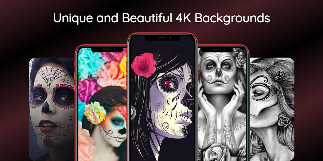 Run android online APK Day of the Dead Wallpapers from MyAndroid or emulate Day of the Dead Wallpapers using MyAndroid