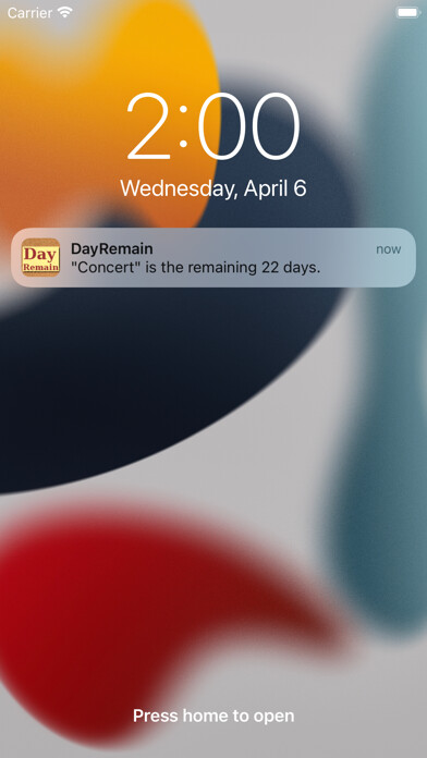 Emulate iPhone app DayRemain using MyAndroid