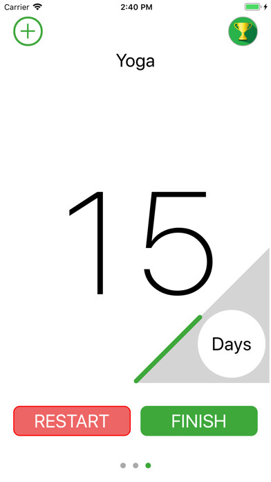 Emulate iPhone app DaysInARow using MyAndroid
