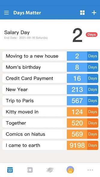 Run android online APK Days Matter - Countdown Event from MyAndroid or emulate Days Matter - Countdown Event using MyAndroid