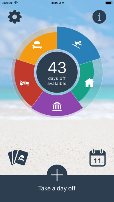 Emulate iPhone app Days Off Tracker using MyAndroid
