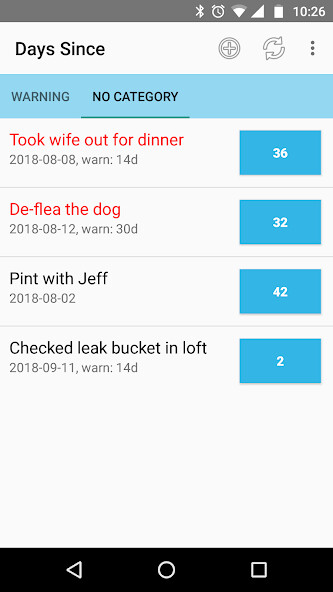 Run android online APK Days Since from MyAndroid or emulate Days Since using MyAndroid
