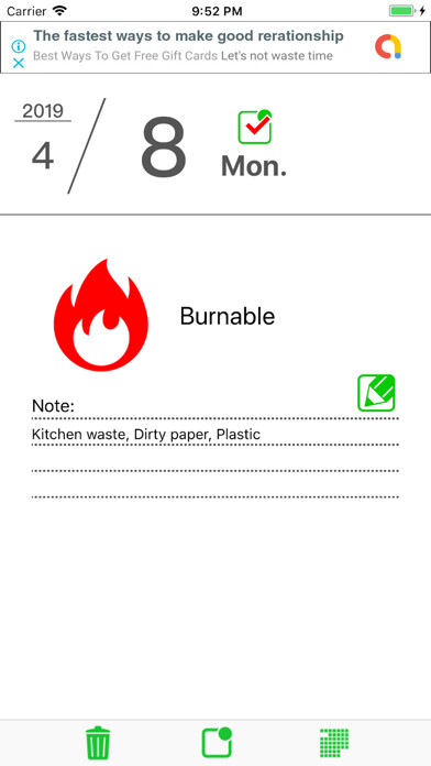 Emulate iPhone app Day-to-day Disposal Notice using MyAndroid Emulate iPhone app Day-to-day Disposal Notice using MyAndroid