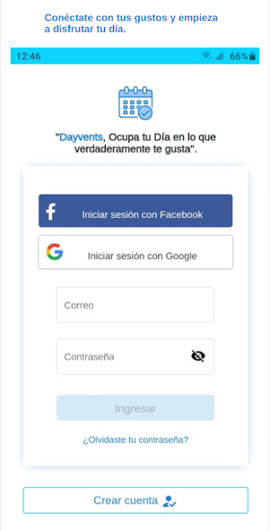 Run android online APK Dayvents from MyAndroid or emulate Dayvents using MyAndroid