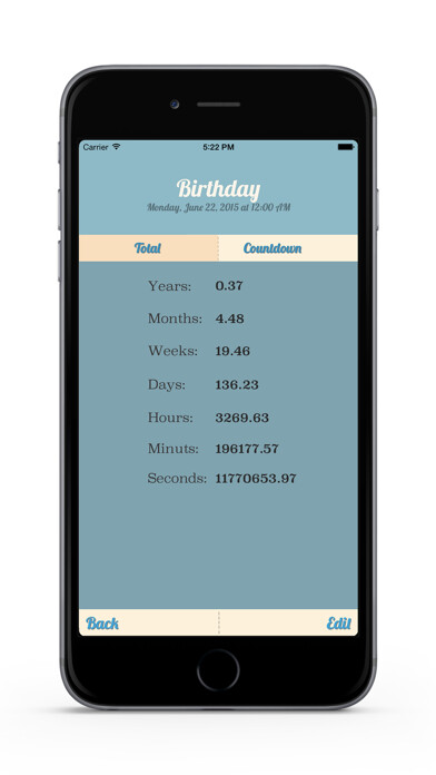 Emulate iPhone app Day Zero - Event Countdown using MyAndroid Emulate iPhone app Day Zero - Event Countdown using MyAndroid