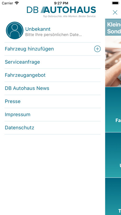 Emulate iPhone app DB Autohaus using MyAndroid