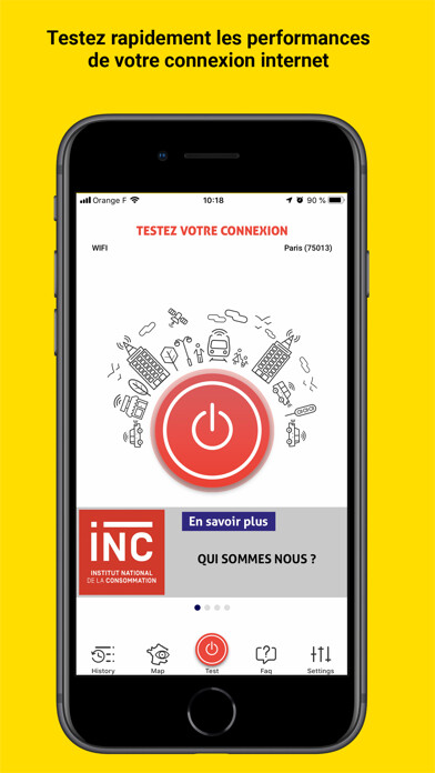 Emulate iPhone app DébiTest de connexion internet using MyAndroid Emulate iPhone app DébiTest de connexion internet using MyAndroid