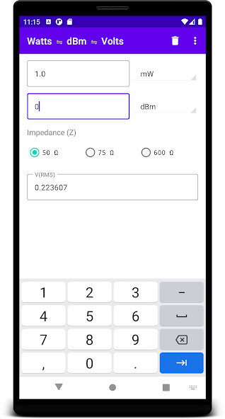 Run android online APK DBm Converter from MyAndroid or emulate DBm Converter using MyAndroid