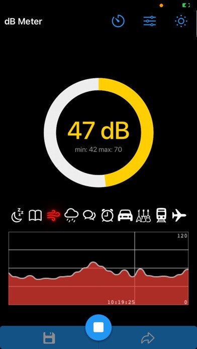 Emulate iPhone app dBMeter - Decibelmeter using MyAndroid Emulate iPhone app dBMeter - Decibelmeter using MyAndroid