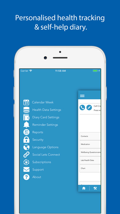 Emulate iPhone app DBT Selfhelp & Diary Card using MyAndroid Emulate iPhone app DBT Selfhelp & Diary Card using MyAndroid