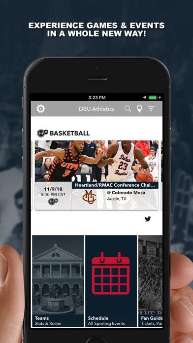 Emulate iPhone app DBU Athletics using MyAndroid Emulate iPhone app DBU Athletics using MyAndroid