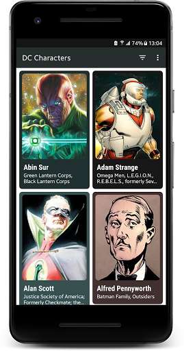 Run android online APK DC Characters from MyAndroid or emulate DC Characters using MyAndroid