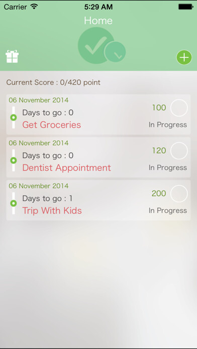 Emulate iPhone app Deadline To Do using MyAndroid