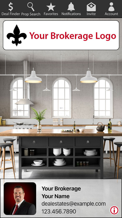 Emulate iPhone app DealEstates Agent for Phone using MyAndroid