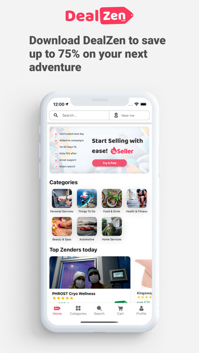 Emulate iPhone app DealZen using MyAndroid