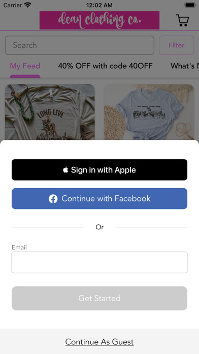 Emulate iPhone app Dean Clothing Co using MyAndroid Emulate iPhone app Dean Clothing Co using MyAndroid