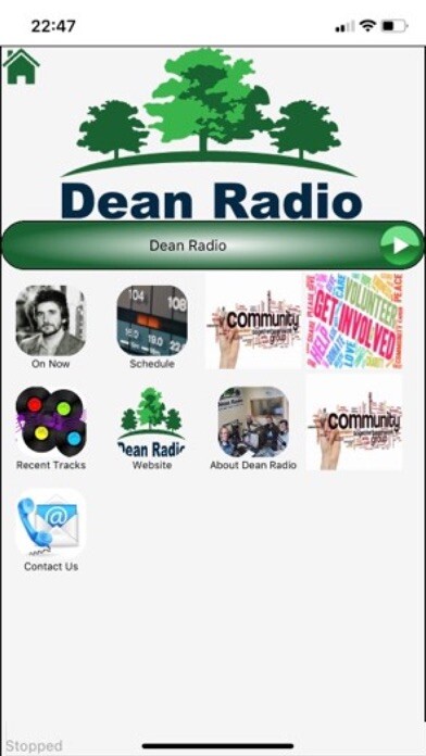 Emulate iPhone app Dean Radio Player using MyAndroid