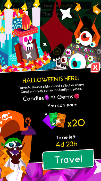 Emulate iPhone app Death Idle Tycoon Clicker Game using MyAndroid