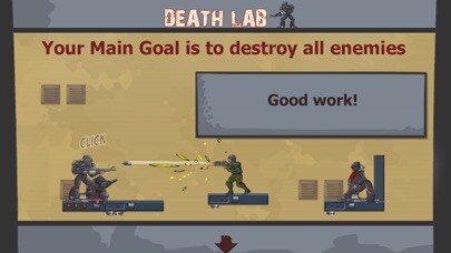 Emulate iPhone app Death Lab: Shooting Game using MyAndroid