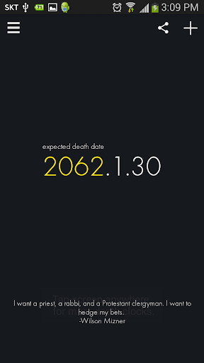 Run android online APK Death Time - Count down to the last day from MyAndroid or emulate Death Time - Count down to the last day using MyAndroid Run android online APK Death Time - Count down to the last day from MyAndroid or emulate Death Time - Count down to the last day using MyAndroid
