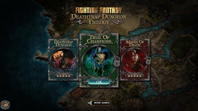 Emulate iPhone app Deathtrap Dungeon Trilogy using MyAndroid