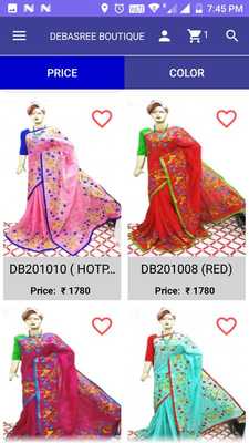 Emulate Android APK Debasree Boutique