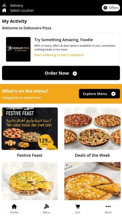 Emulate iPhone app Debonairs Pizza UAE using MyAndroid Emulate iPhone app Debonairs Pizza UAE using MyAndroid