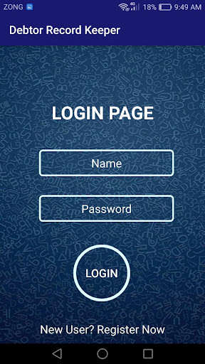Emulate Android APK Debtor Record Keeper